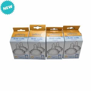 Dr. Brown’s Breast-Like Silicone Nipples Level 3 | 2-Pack x4 (8 total) Sealed